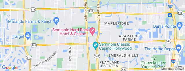 The Guitar Hotel Pool at Hard Rock Live